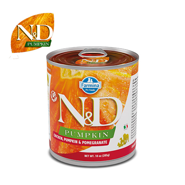 N&D Dog 단호박 닭고기와 석류 레시피(습식 캔) 285g