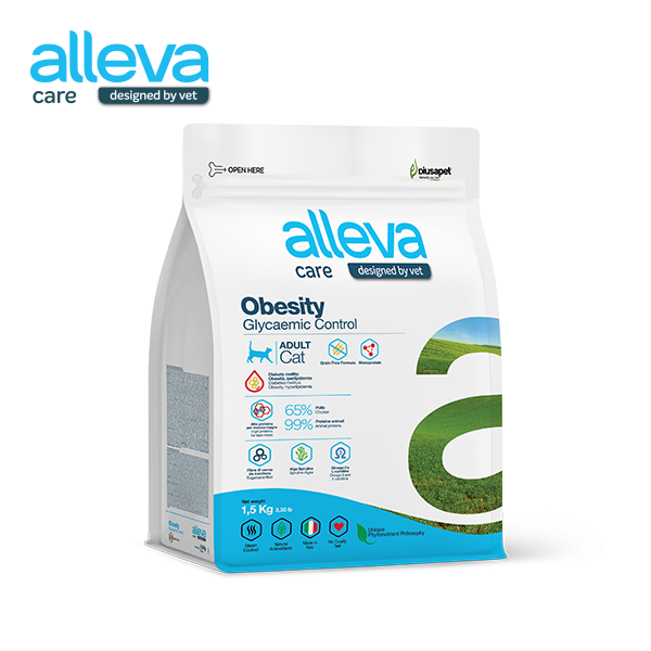 알레바 케어 그레인 프리 고양이 오베시티 글리세믹 컨트롤(비만, 당뇨) 1.5kg (기한2026.1.26)
